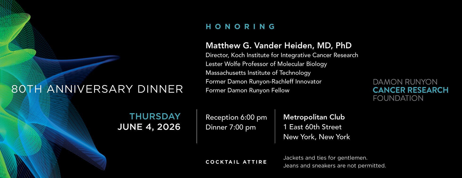 Damon Runyon 80th Anniversary Dinner